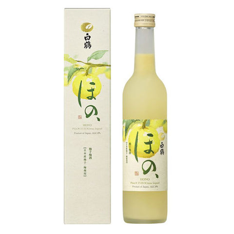 HAKUTSURU HONO YUZU UMESHU 白鶴 ほの、柚子梅酒 500ml