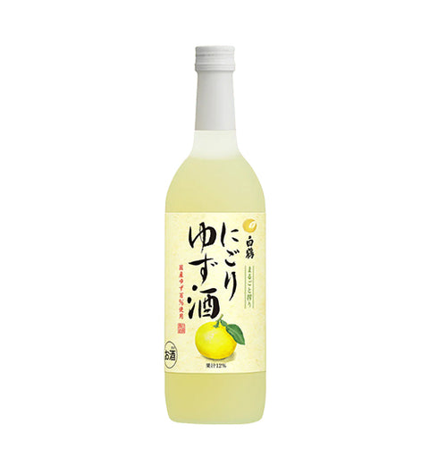 HAKUTSURU NIGORI YUZU SHU  白鶴柚子濁酒720ML