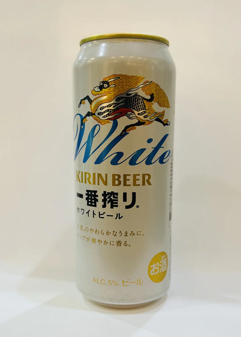 KIRIN ICHIBAN SHIBORI WHITE BEER 5% 麒麟KIRIN一番榨白啤酒 500ml