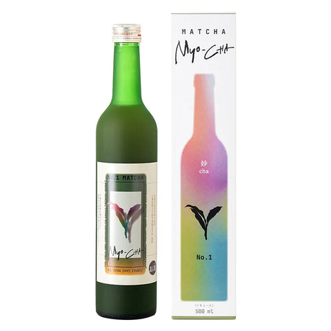 MYOCHA MATCHA SAKE LIQUEUR 8% 千利休 妙CHA 抹茶酒 500mL